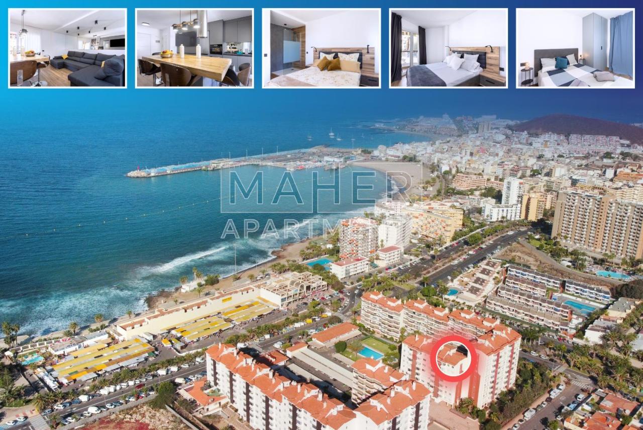 Spectacular Sea View Penthouse Apartment Лос Кристианос Екстериор снимка